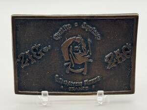 Zig-Zag Belt Buckle Zig Zag Advertising Vintage Collectible France Used Item